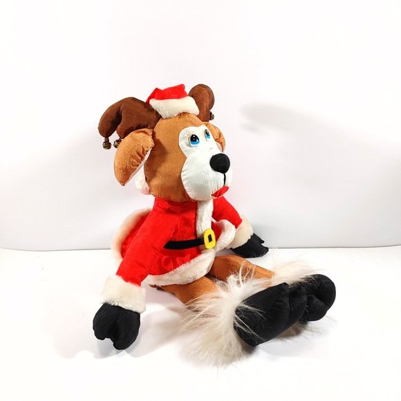 House of Lloyd Christmas Shivers the Reindeer Nylon Parachute Draft Stopper 1993 - Picture 2 of 4